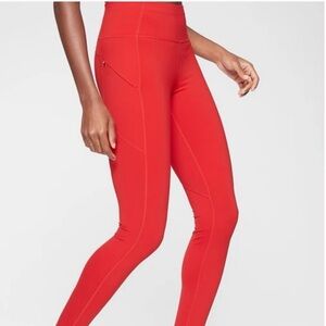 Athleta Vibrant Red Leggings